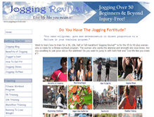 Tablet Screenshot of joggingrevival.com